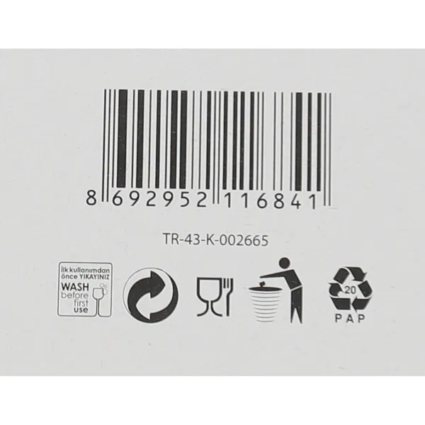 Bļodu komplekts LAV KRN260F_SML 300 cc (6 pcs) Kvadrāta 6 Daudzums (6 gb.) (8 gb.)