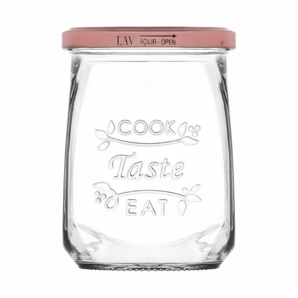 Permatomo stiklo indelis Inde Tasty 550 ml Su dangteliu (12 vnt.)