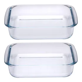 Alpina - Set of glass ovenproof dishes (2 pieces)