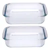 Alpina - Set of glass ovenproof dishes (2 pieces)