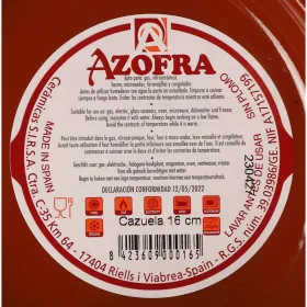 Keptuvė skersmuo Azofra Keptas molis 15 x 15 x 3,2 cm (24 vnt.)