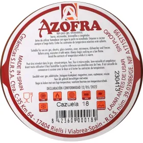 Kastrolis Azofra Cepts māls 17 x 17 x 3,5 cm (26 gb.)