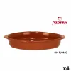 Vuoka Azofra Poltettu savi Ovaali 44 x 26 x 7 cm (4 osaa)