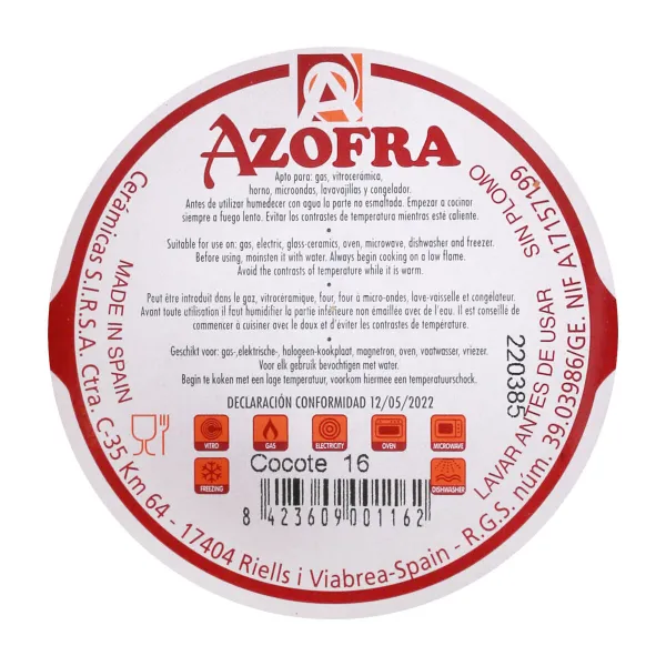 Кастрюля с крышкой Azofra Azofra (10 штук) (Ø 16 cm)
