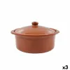 Saucepan Azofra Baked clay 24,5 x 23 x 16,7 cm With lid (3 Units)