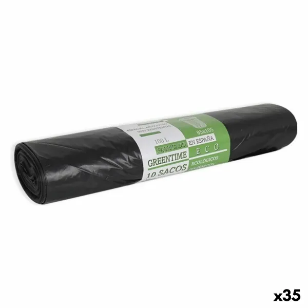 Šiukšlių maišai Eco Green Time GR36748 100 L (35 Vienetai)