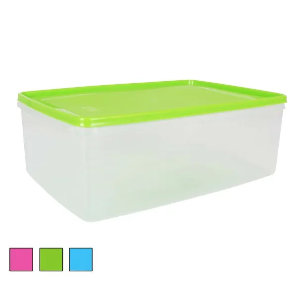 Suorakulmainen eväsrasia kannella Suorakulmainen 8 L 36 x 24,5 x 13 cm (6 osaa)