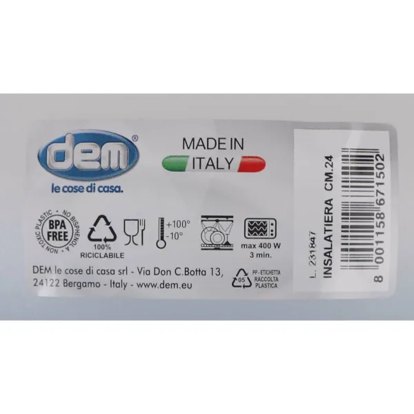 Salad Bowl Dem 67150.0 3 L (12 Units)