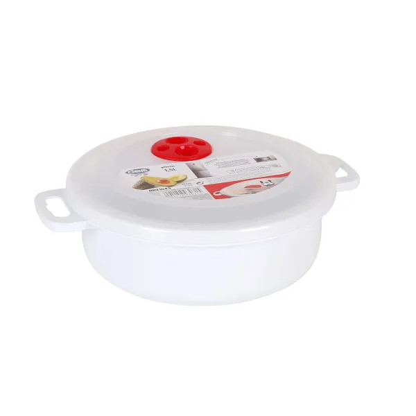 Pusdienu Kastīte ar Vāku Mikroviļņu Krāsnīm Dem 1,5 L (12 gb.)