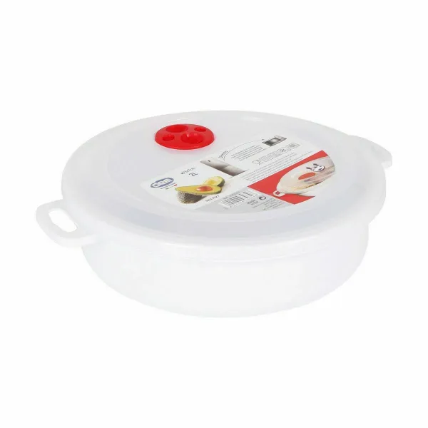 Круглая коробочка для завтраков с крышкой Dem 2 L (12 штук)
