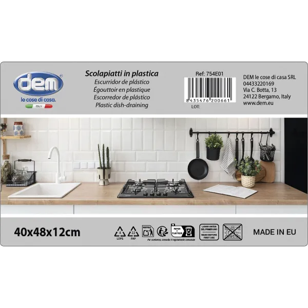 Draining Rack for Kitchen Sink Dem 48 x 40 x 12 cm (6 Units)
