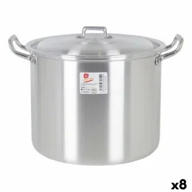 Kastrolis ar Vāku 39693 Ø 22 cm Sudrabains 6 L Alumīnijs 29 x 23 x 20 cm