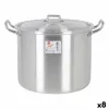 Puodai su dangteliu 39693 Ø 22 cm Sidabras 6 L Aliuminis 29 x 23 x 20 cm