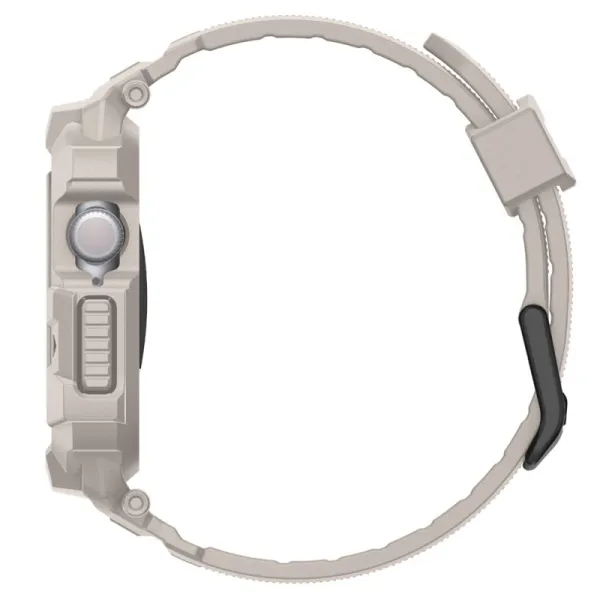 Spigen Rugged Armor Pro V2 – Strap with Case for Apple Watch 10/11 46mm (Dune Beige)