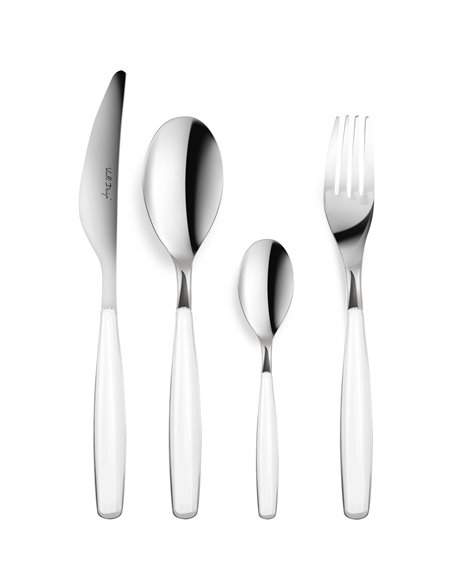 SET of 24-pcs cutlery white DIVA 25592
