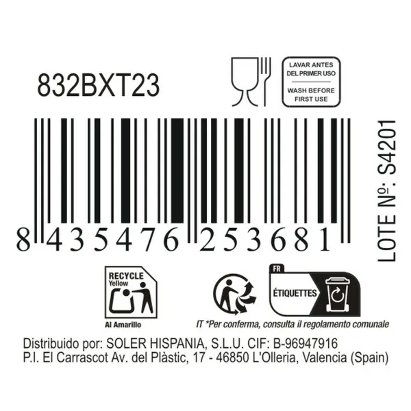 Wineglass La Mediterránea Festo (36 Units) (325 cc)