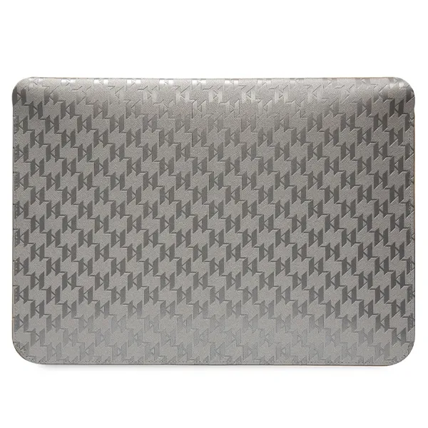 Karl Lagerfeld NFT Saffiano Monogram Ikonik Choupette Sleeve - 14" Notebook Case (Silver)