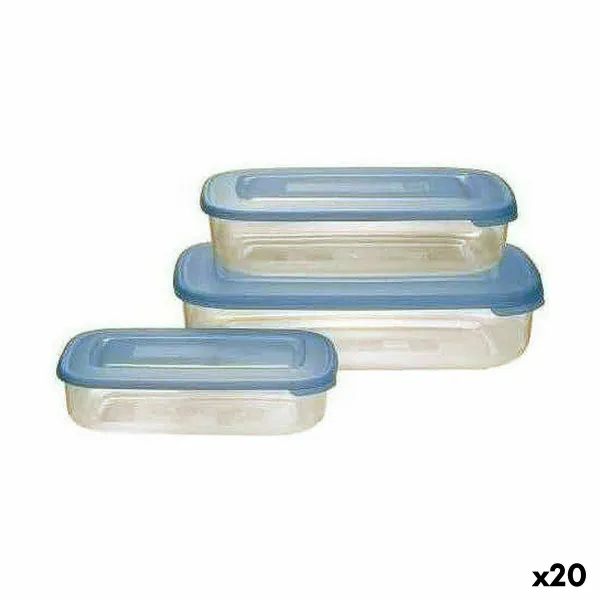 Padažinė Tontarelli Family Mėlyna Stačiakampis 29,6 x 19,8 x 7,7 cm (20 vnt.)