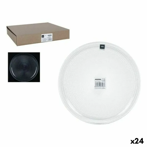 Plokščia lėkštė La Mediterránea Andra stiklas (24 vnt.) (ø 27cm)