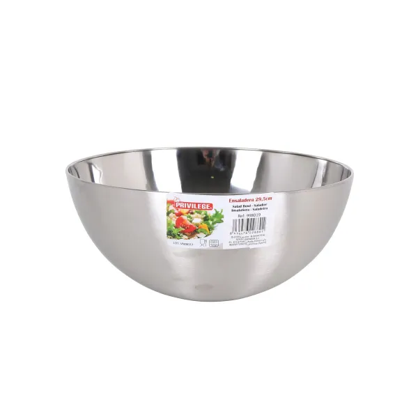 Салатница Quttin   Серебристый Ø 29,5 cm Сталь (6 штук)