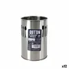 Ruukku keittiövälineille Quttin Ruostumaton teräs 10 x 15 x 10 cm Hopeinen (12 osaa)