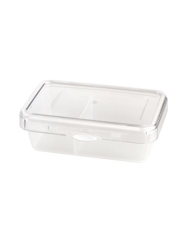 Divided food storage container Push&Push 980ml white FOODIE 2551
