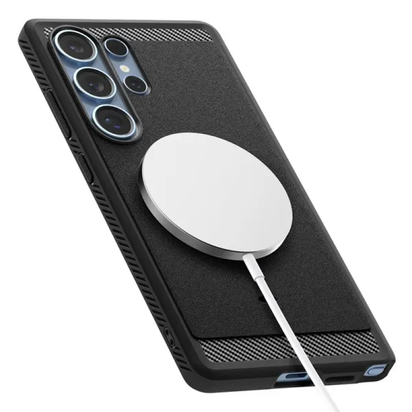 Spigen Rugged Armor Mag MagSafe - Case for Samsung Galaxy S25 Ultra (Matte Black)