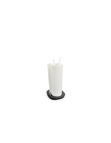 Paper roll holder white-black LIVIO 28388