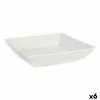 Salotų Dubuo La Mediterránea Elite Balta Keramikinis 21 x 21 x 4,5 cm (6 vnt.) (21 x 21 x 4,5 cm)