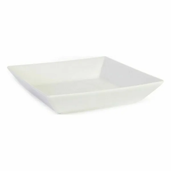 Salotų Dubuo La Mediterránea Elite Balta Keramikinis 21 x 21 x 4,5 cm (6 vnt.) (21 x 21 x 4,5 cm)