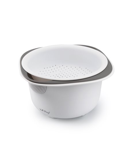 SET of 3 kitchen bowls white-grey LIVIO 28340