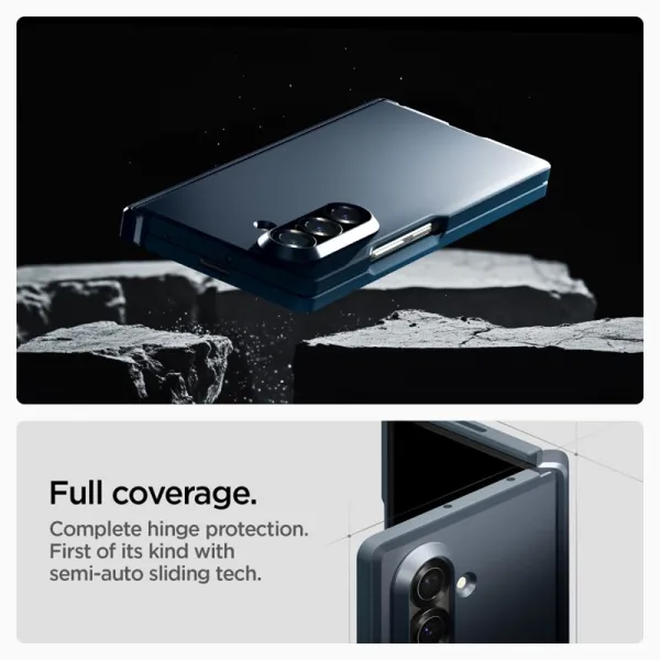 Spigen Tough Armor Pro Mag MagSafe - Case for Samsung Galaxy Z Fold 7 (Metal Slate)