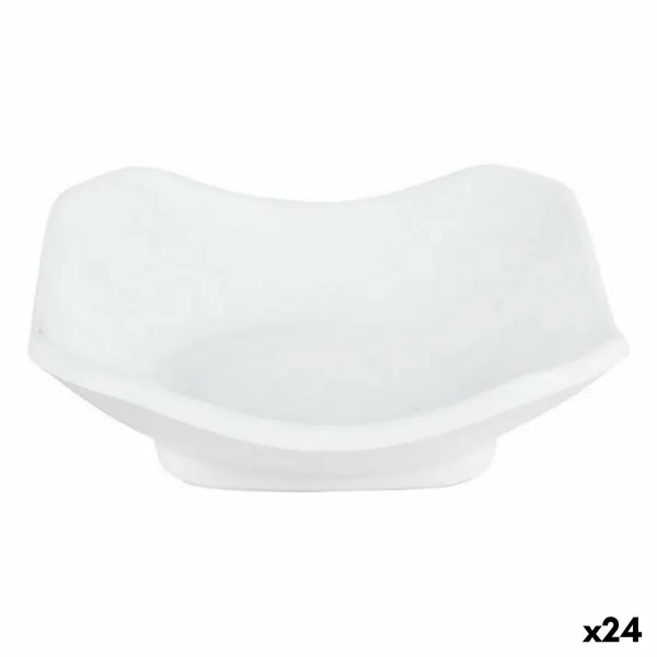 Degustācijas Komplekts Viejo Valle Troya Balts Melamīna Kvadrāta 11 x 11 x 3,5 cm (24 gb.)