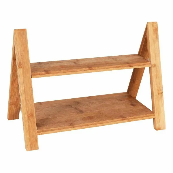 servēšanas dēlis Viejo Valle Dubultais augstums Bambuss 39,7 x 20,3 x 18 cm (2 gb.)