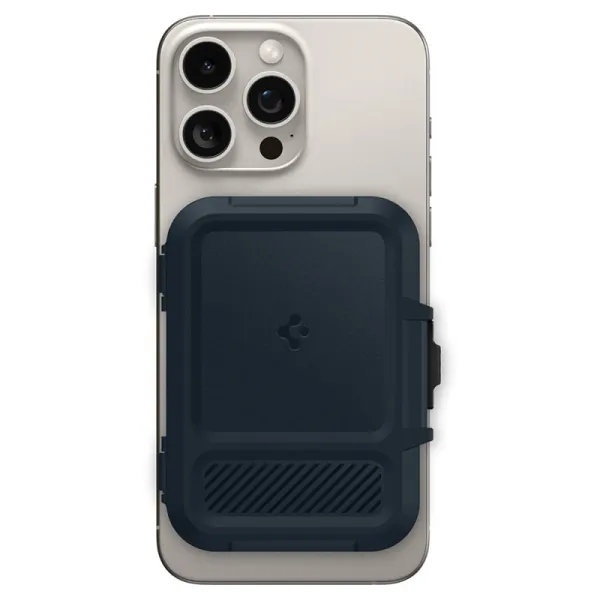 Spigen Lock Fit MagSafe - Magnetic Wallet (Metal Slate)
