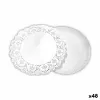 Kūkas statīvs Algon Balts 16 x 16 x 1,5 cm Apaļa (4 Daudzums) (48 gb.)