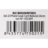Plāksņu komplekts Algon Vienreizējas lietošanas Balts Kartons Kvadrāta 26 cm (15 gb.)