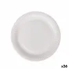 Plāksņu komplekts Algon Vienreizējas lietošanas Balts Kartons 23 cm (36 Vienības)