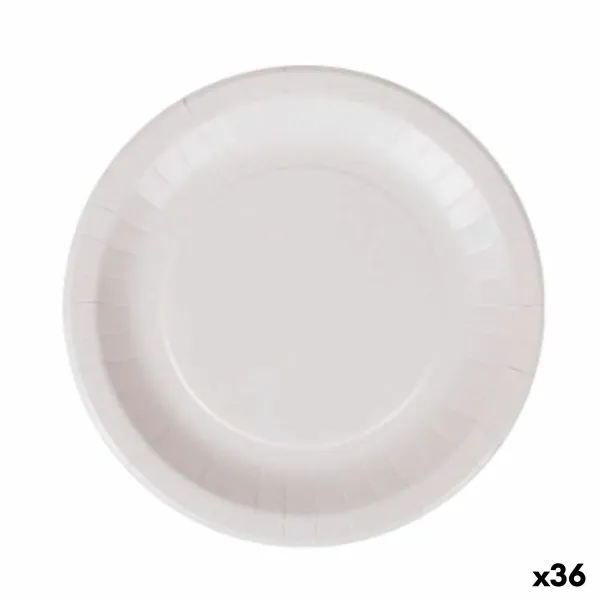 Plāksņu komplekts Algon Vienreizējas lietošanas Balts Kartons 28 cm (36 Vienības)