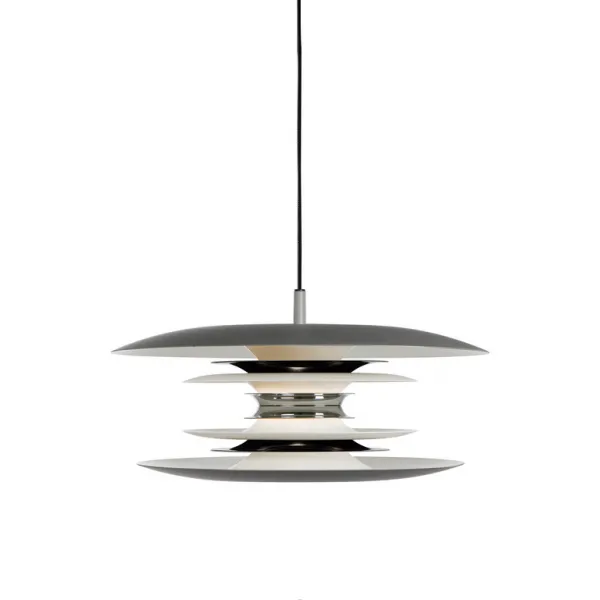 Diablo pendant D400 grey/glossy black E14