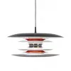 Diablo pendant D500 flat black/glossy red E27