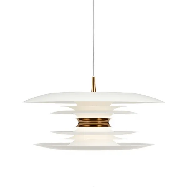 Diablo pendant D500 white/brass E27