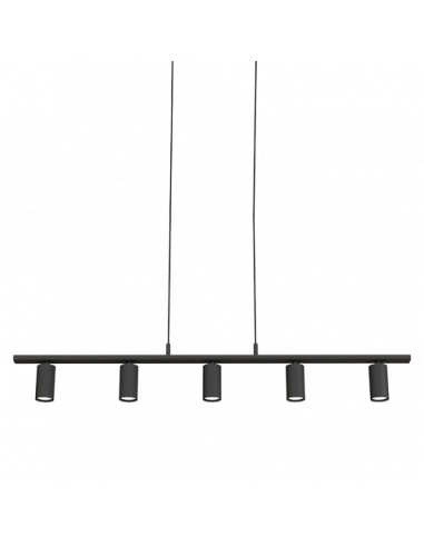 Lucy linear pendant 5 flat black GU10