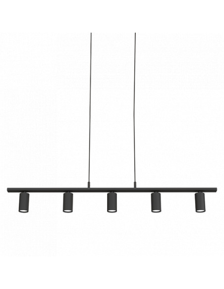 Lucy linear pendant 5 flat black GU10