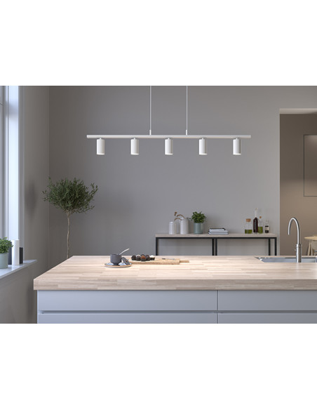 Lucy linear pendant 5 flat white GU10