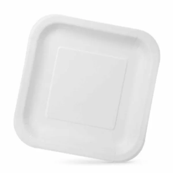 Plāksņu komplekts Algon Vienreizējas lietošanas Balts Kartons 23 x 23 x 1,5 cm (10 gb.)