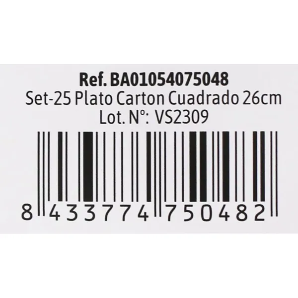 Plāksņu komplekts Algon Vienreizējas lietošanas Balts Kartons 26 cm (15 gb.)