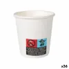 Glāžu komplekts Algon Kartons Vienreizējas lietošanas Balts 36 Vienības 80 ml (50 Daudzums)