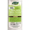 Set of lids for glasses Algon Coffee 100 Pieces 250 ml (20 Units)