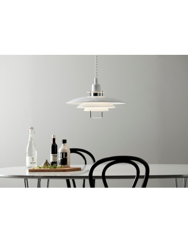 Primus II pendant D430 white/chrome E27